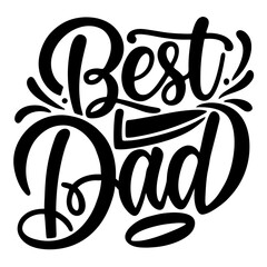 Best Dad typography design