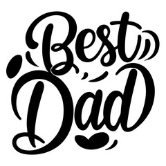Best Dad typography design