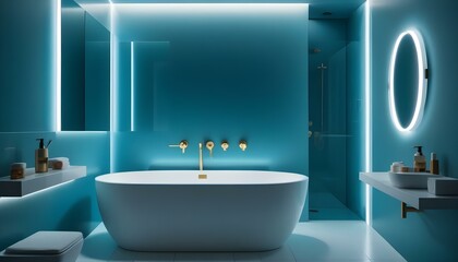 Photo interior modern design room 3d illustration