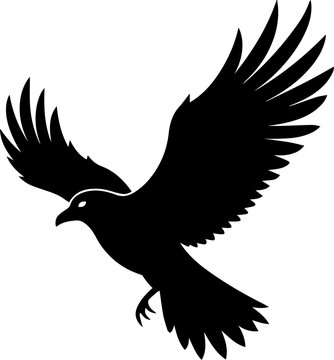 recommend clip art: Flying bird silhouette illustration