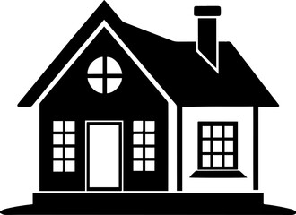 house silhouette vector