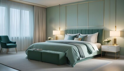 Photo interior modern design room 3d illustration