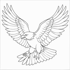 Soaring Eagle line art