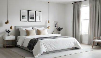 Photo interior modern design room 3d illustration