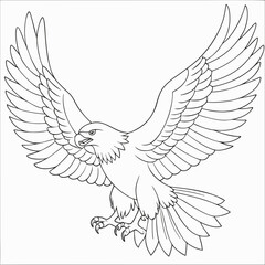 Soaring Eagle line art
