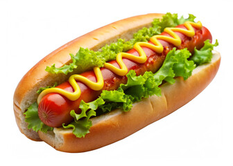 hotdog on transparent background.