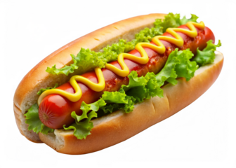 hotdog on transparent background.