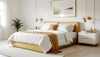 Photo interior modern design room 3d illustration