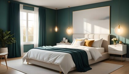 Photo interior modern design room 3d illustration