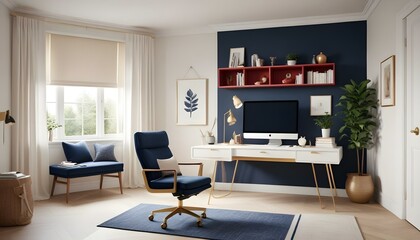 Photo interior modern design room 3d illustration