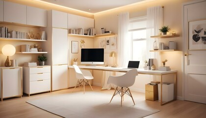 Photo interior modern design room 3d illustration