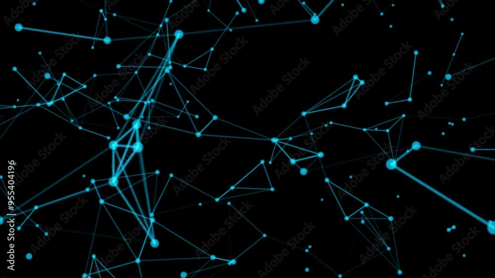 Poster glowing blue plexus. big data. abstract plexus technology futuristic network background. plexus effe