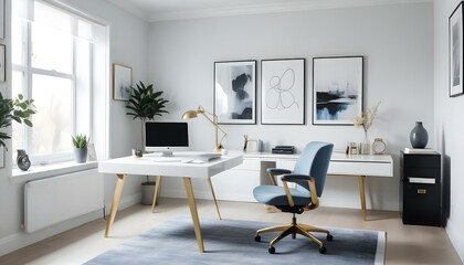 Photo interior modern design room 3d illustration