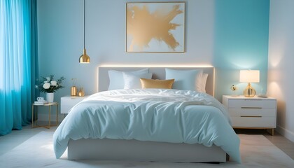 Photo interior modern design room 3d illustration