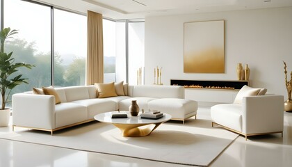 Photo interior modern design room 3d illustration