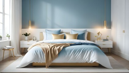 Photo interior modern design room 3d illustration