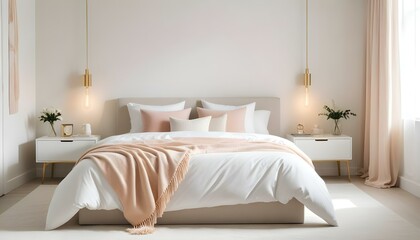 Photo interior modern design room 3d illustration