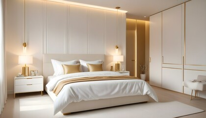 Photo interior modern design room 3d illustration