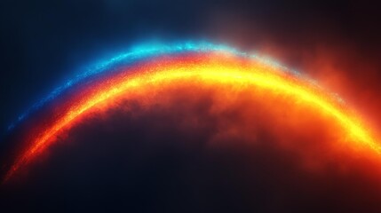 Colorful Light Beam Arc Generative AI