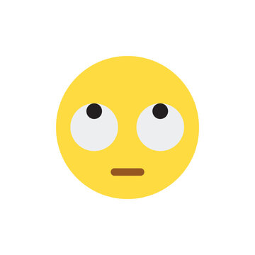 recommend clip art: Face with Rolling Eyes emoji vector illustration symbol