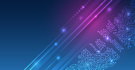 Abstract futuristic design. Sci-fi, dynamic vector illustration. Hi-tech digital technology concept. Illustration of high computer technology on blue background.