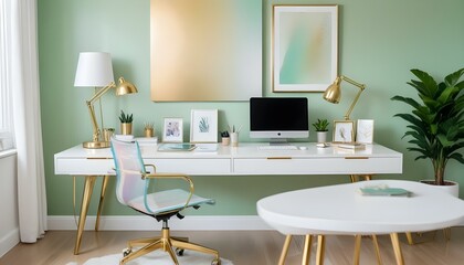 Photo interior modern design room 3d illustration