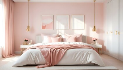 Photo interior modern design room 3d illustration