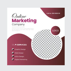 
Creative Marketing Social Media Post Design Template