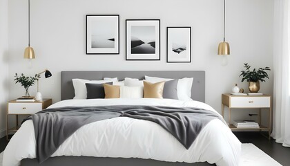 Photo interior modern design room 3d illustration