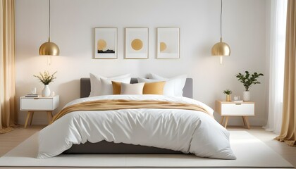 Photo interior modern design room 3d illustration