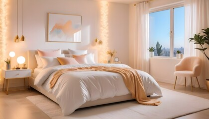 Photo interior modern design room 3d illustration