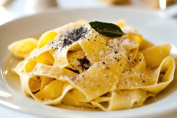 Pasta with Black Pepper and Parmesan Cheese