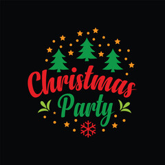Christmas T-shirt Design Vector Graphic
