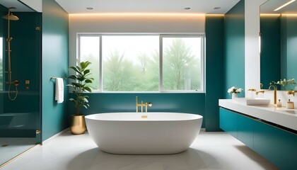 Photo interior modern design room 3d illustration