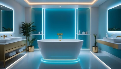 Photo interior modern design room 3d illustration