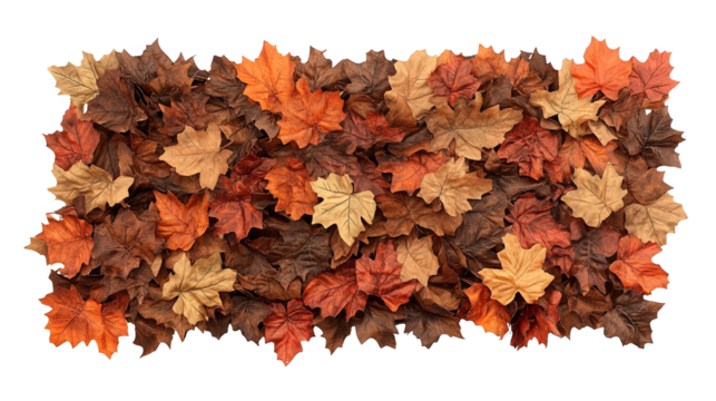 A seamless pattern of colorful autumn leaves, perfect for seasonal designs.