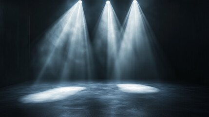 スポットライトの当たるステージの背景