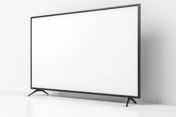 TV screen mockup on isolated background created with Generative AI