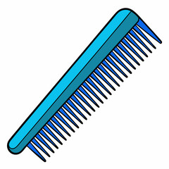 Comb Art Vector on White Background