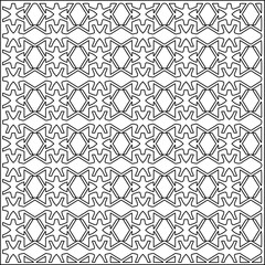 Striped patterns. Digital design.Black and white pattern for web page, textures, card, poster, fabric, textile.White wallpaper.