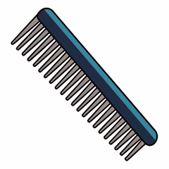 Comb Art Vector on White Background