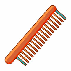Comb Art Vector on White Background
