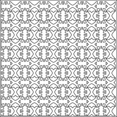 Striped patterns. Digital design.Black and white pattern for web page, textures, card, poster, fabric, textile.White wallpaper.