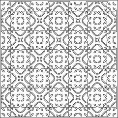 Striped patterns. Digital design.Black and white pattern for web page, textures, card, poster, fabric, textile.White wallpaper.