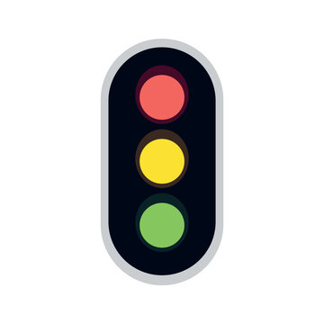recommend clip art: Vertical Traffic Light vector emoji symbol illustration