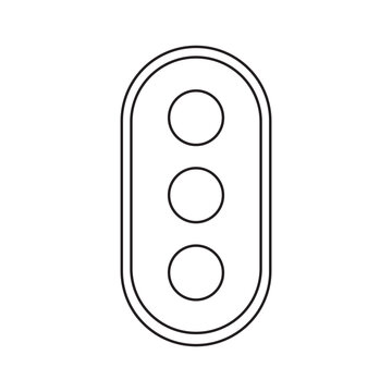recommend clip art: Vertical Traffic Light vector emoji symbol illustration