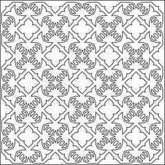 Striped patterns. Digital design.Black and white pattern for web page, textures, card, poster, fabric, textile.White wallpaper.