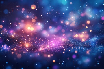 A mesmerizing view of a cosmic galaxy filled with sparkling stars and glowing nebulas, showcasing the beauty of the universe.