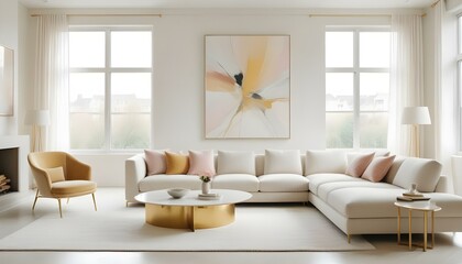 Photo interior modern design room 3d illustration