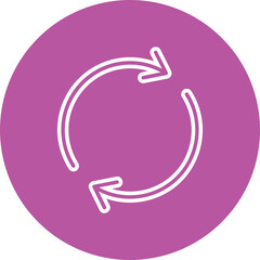 Fototapeta premium Reloading Vector Icon Design